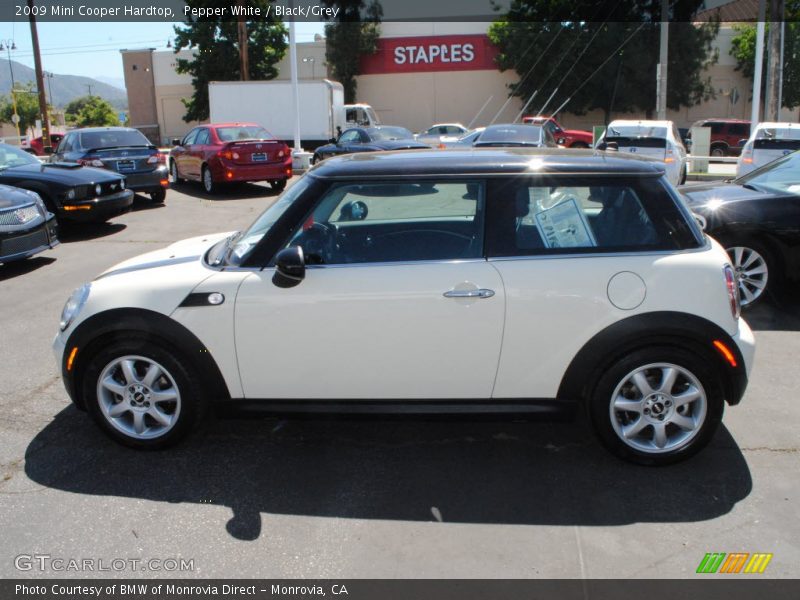 Pepper White / Black/Grey 2009 Mini Cooper Hardtop