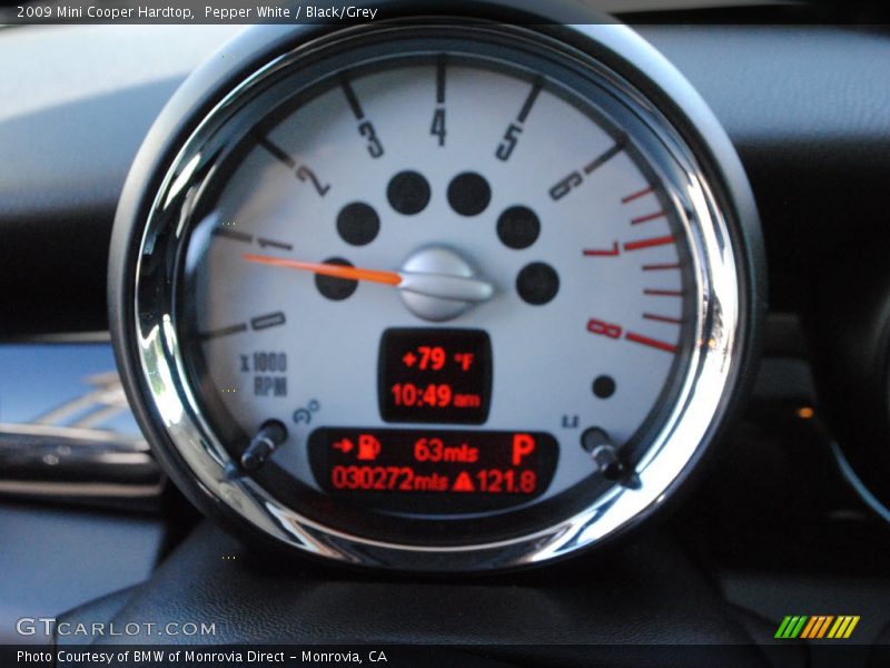 Pepper White / Black/Grey 2009 Mini Cooper Hardtop