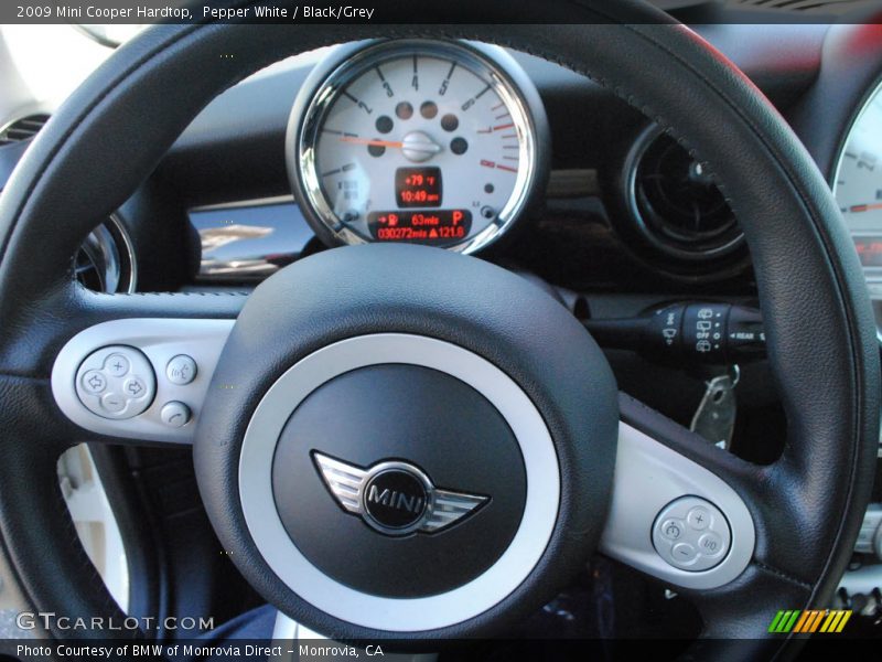 Pepper White / Black/Grey 2009 Mini Cooper Hardtop