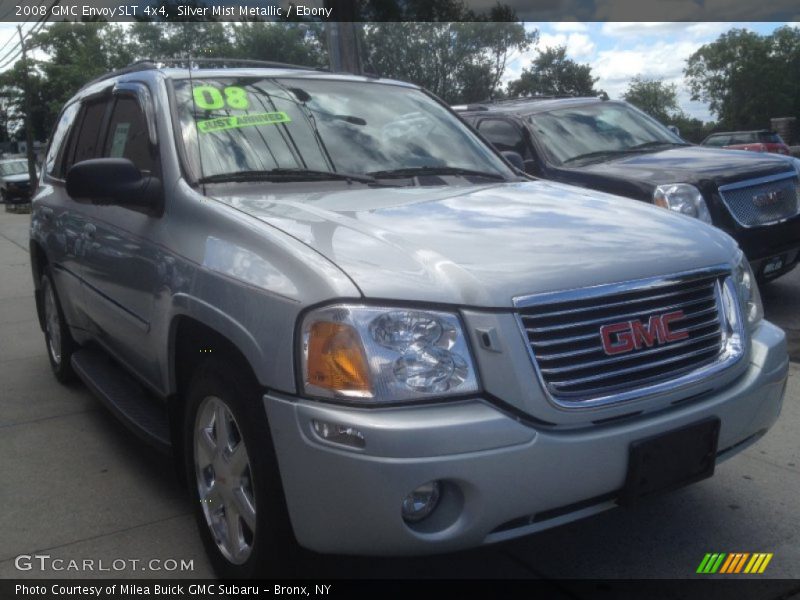 Silver Mist Metallic / Ebony 2008 GMC Envoy SLT 4x4