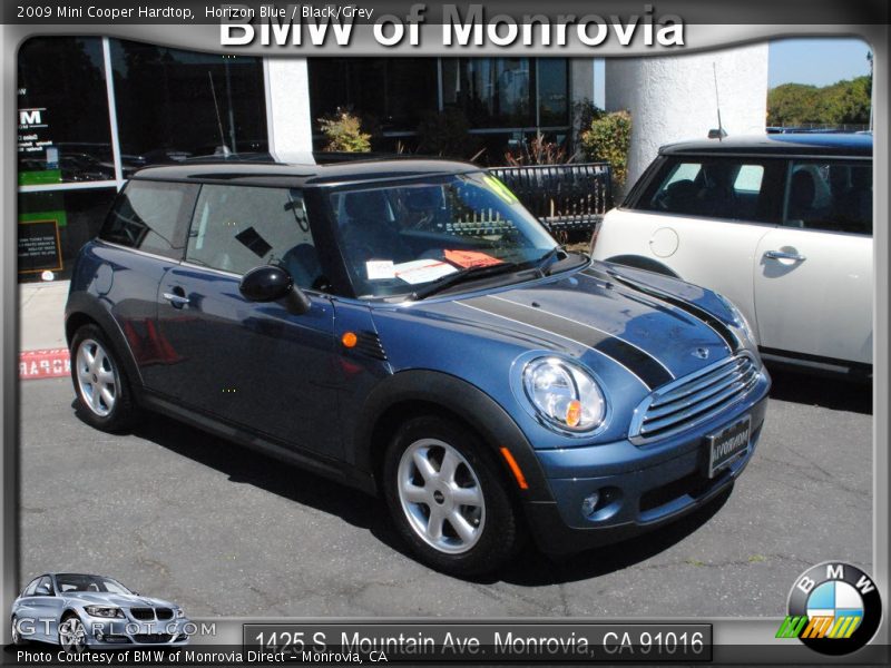 Horizon Blue / Black/Grey 2009 Mini Cooper Hardtop