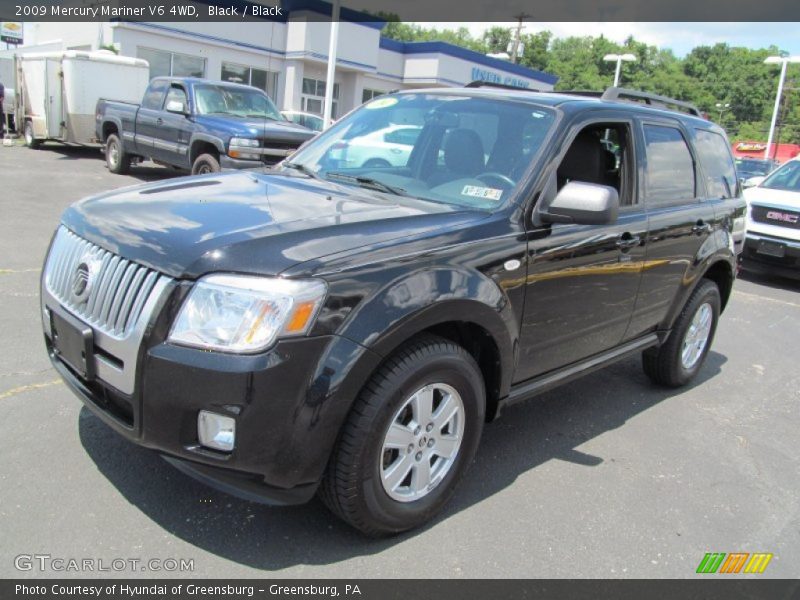 Black / Black 2009 Mercury Mariner V6 4WD