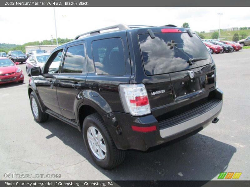 Black / Black 2009 Mercury Mariner V6 4WD
