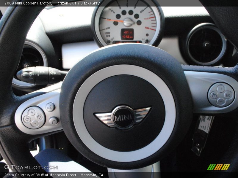 Horizon Blue / Black/Grey 2009 Mini Cooper Hardtop
