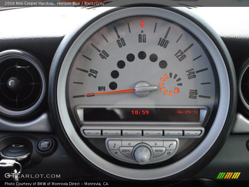 Horizon Blue / Black/Grey 2009 Mini Cooper Hardtop