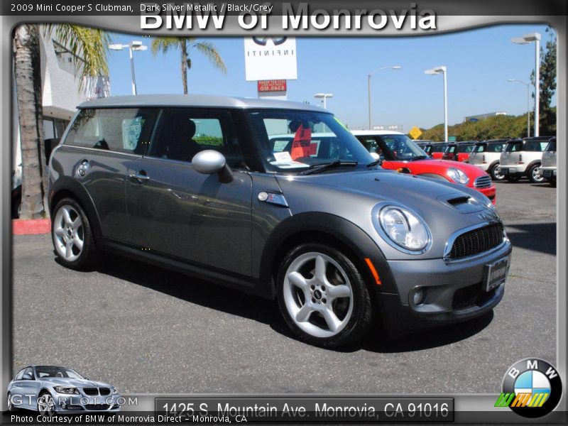 Dark Silver Metallic / Black/Grey 2009 Mini Cooper S Clubman