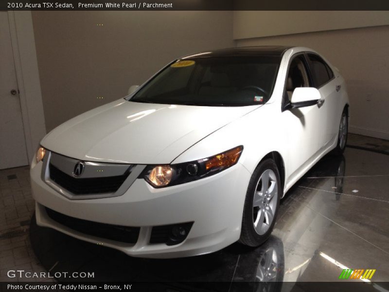Premium White Pearl / Parchment 2010 Acura TSX Sedan