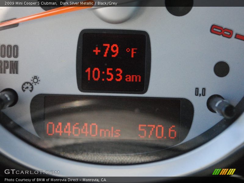 Dark Silver Metallic / Black/Grey 2009 Mini Cooper S Clubman