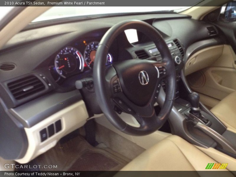Premium White Pearl / Parchment 2010 Acura TSX Sedan