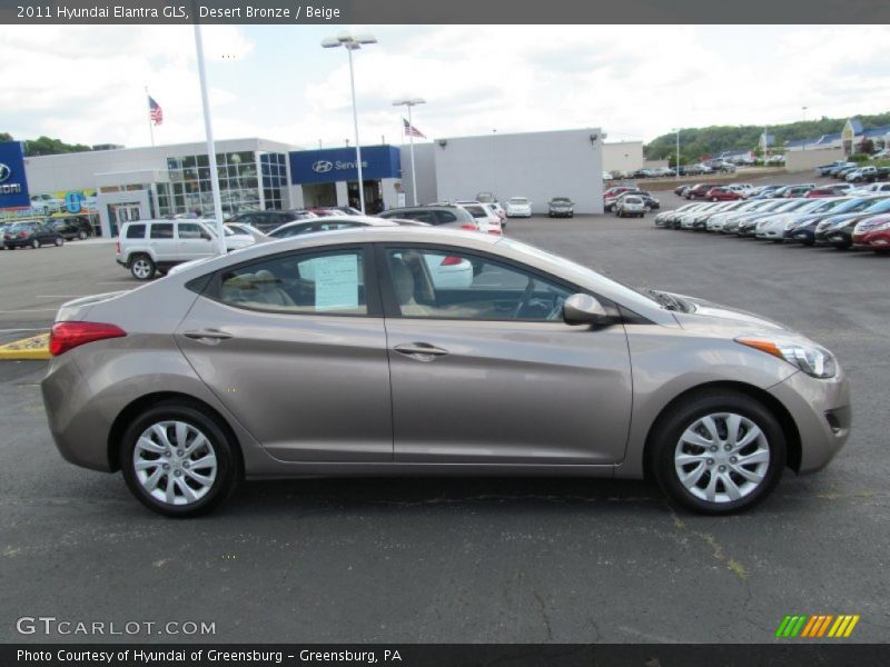 Desert Bronze / Beige 2011 Hyundai Elantra GLS