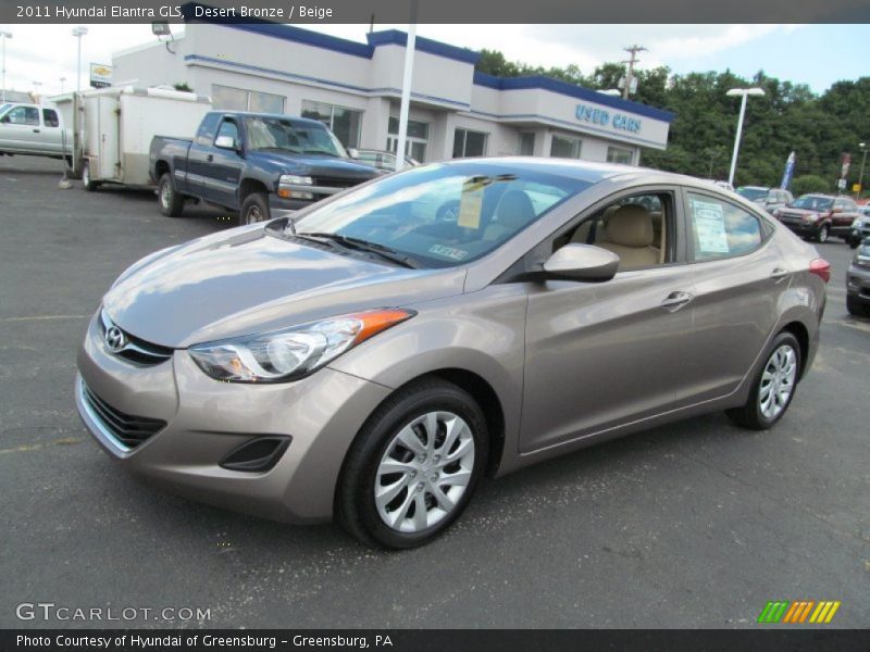 Desert Bronze / Beige 2011 Hyundai Elantra GLS