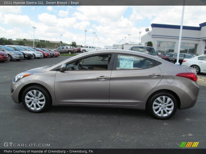 Desert Bronze / Beige 2011 Hyundai Elantra GLS