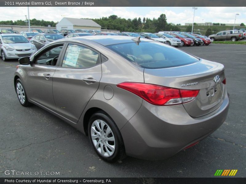Desert Bronze / Beige 2011 Hyundai Elantra GLS