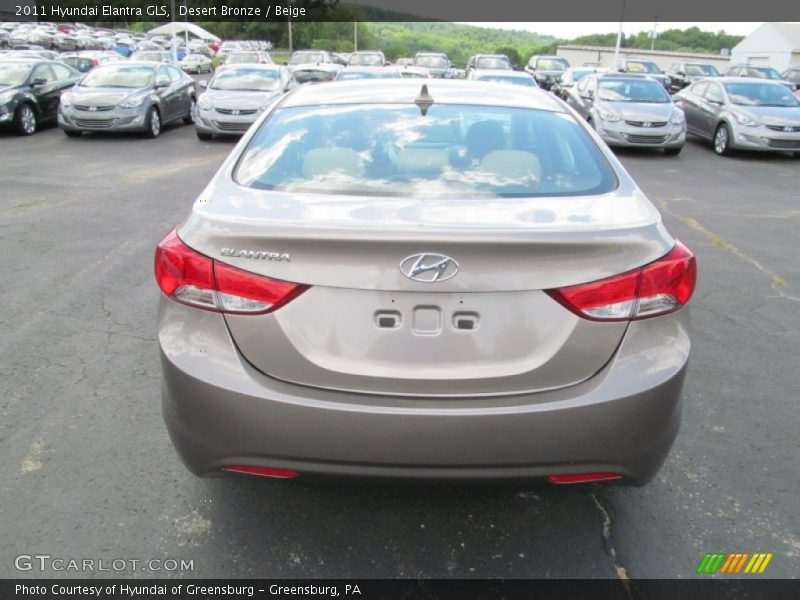 Desert Bronze / Beige 2011 Hyundai Elantra GLS