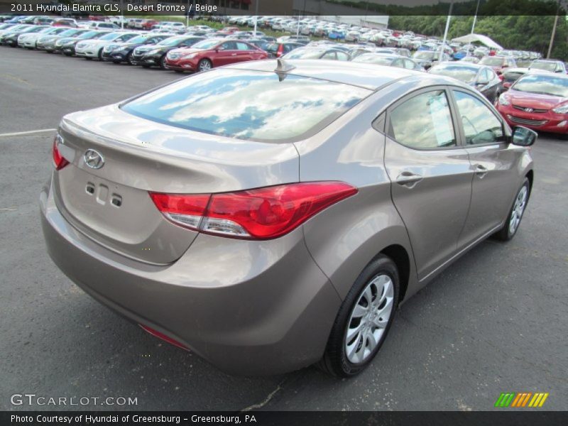 Desert Bronze / Beige 2011 Hyundai Elantra GLS