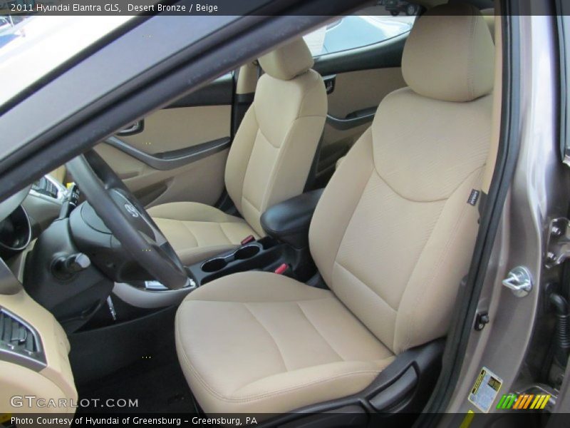 Desert Bronze / Beige 2011 Hyundai Elantra GLS