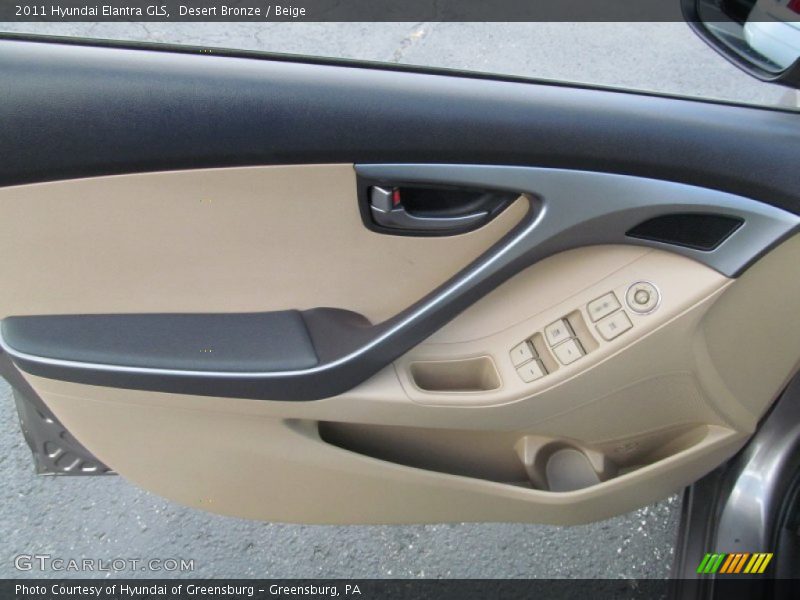 Desert Bronze / Beige 2011 Hyundai Elantra GLS