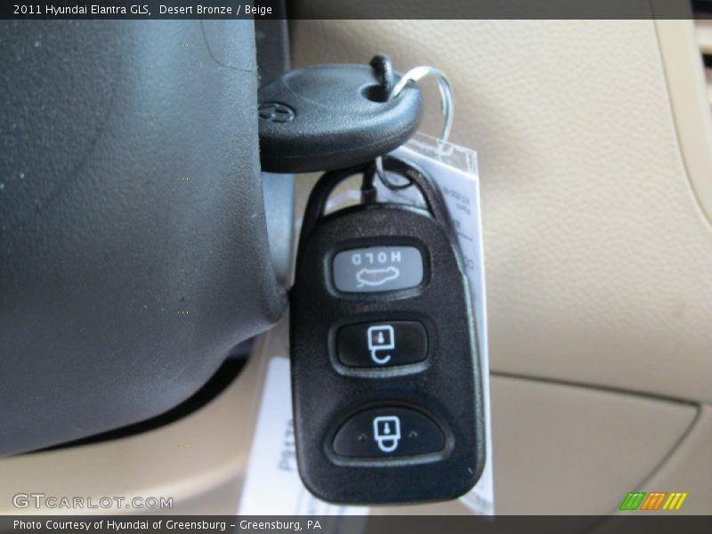Desert Bronze / Beige 2011 Hyundai Elantra GLS