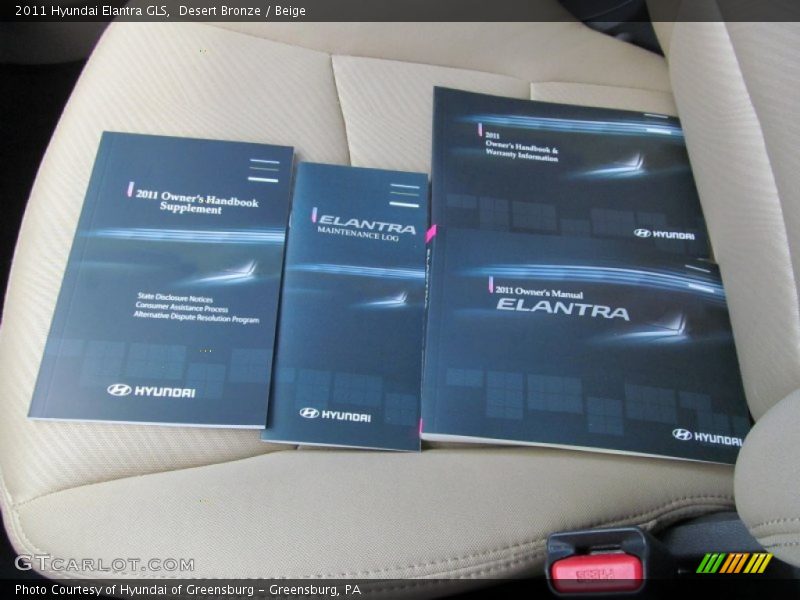 Desert Bronze / Beige 2011 Hyundai Elantra GLS