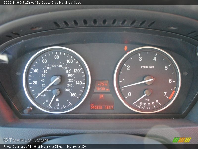 Space Grey Metallic / Black 2009 BMW X5 xDrive48i