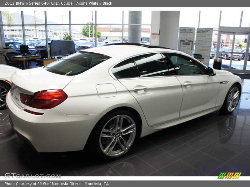 Alpine White / Black 2013 BMW 6 Series 640i Gran Coupe