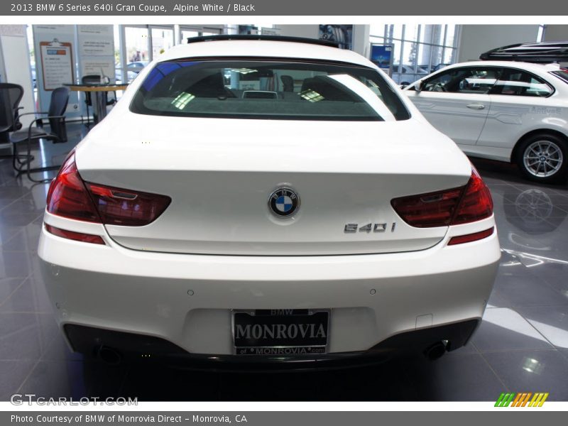 Alpine White / Black 2013 BMW 6 Series 640i Gran Coupe