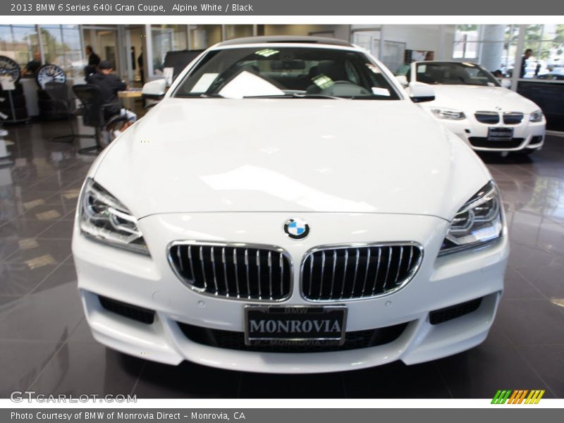 Alpine White / Black 2013 BMW 6 Series 640i Gran Coupe