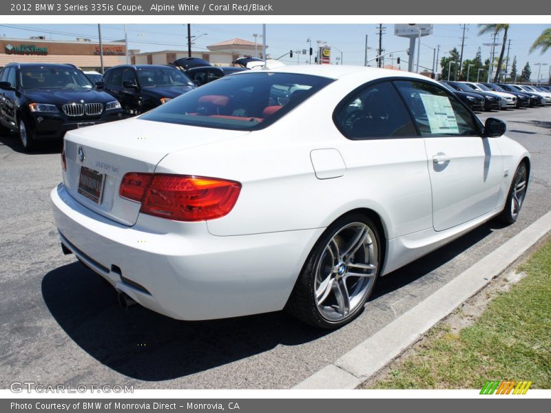 Alpine White / Coral Red/Black 2012 BMW 3 Series 335is Coupe