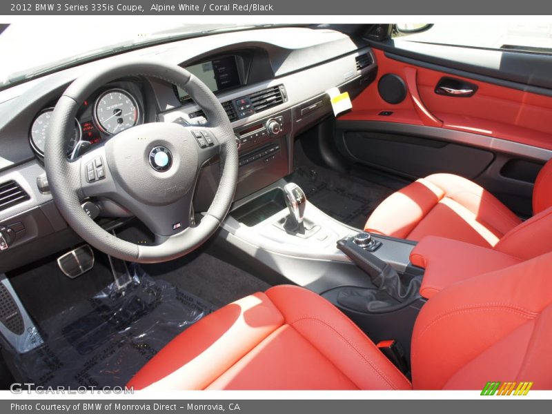 Coral Red/Black Interior - 2012 3 Series 335is Coupe 