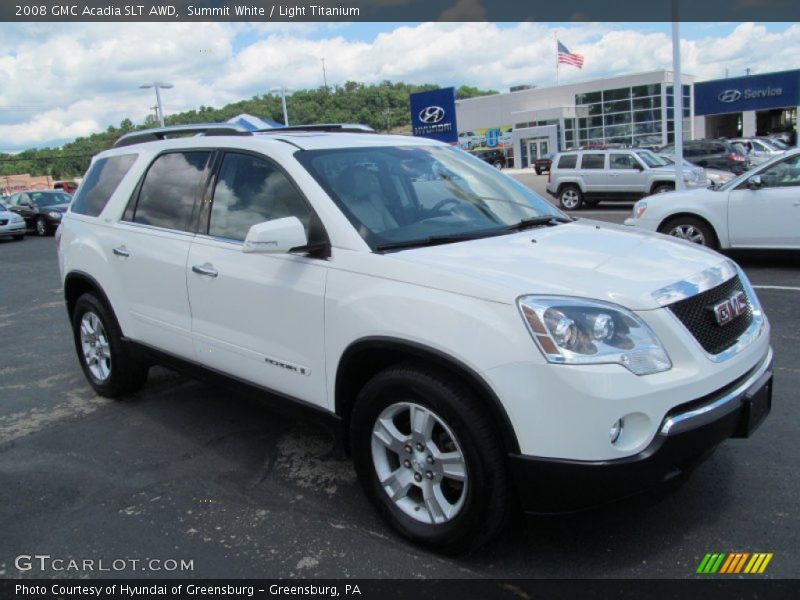 Summit White / Light Titanium 2008 GMC Acadia SLT AWD