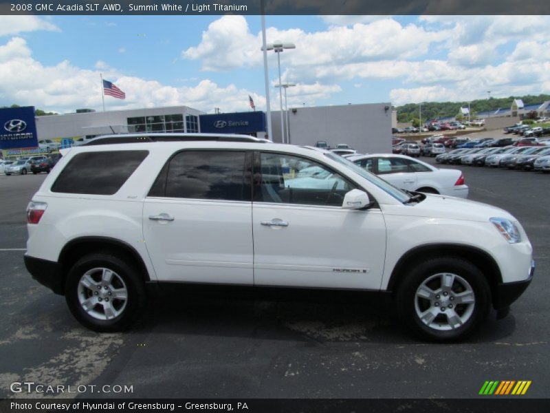 Summit White / Light Titanium 2008 GMC Acadia SLT AWD
