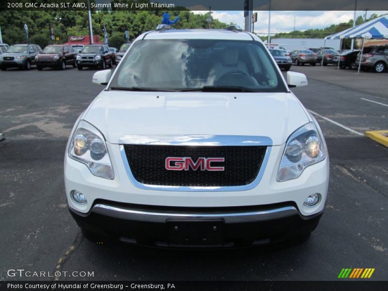 Summit White / Light Titanium 2008 GMC Acadia SLT AWD