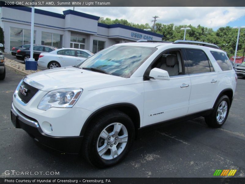 Summit White / Light Titanium 2008 GMC Acadia SLT AWD