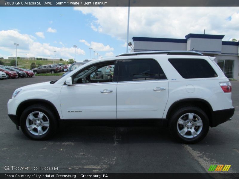 Summit White / Light Titanium 2008 GMC Acadia SLT AWD