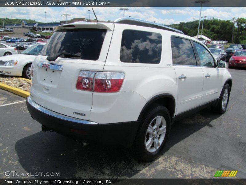 Summit White / Light Titanium 2008 GMC Acadia SLT AWD