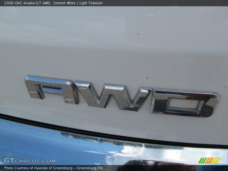 Summit White / Light Titanium 2008 GMC Acadia SLT AWD