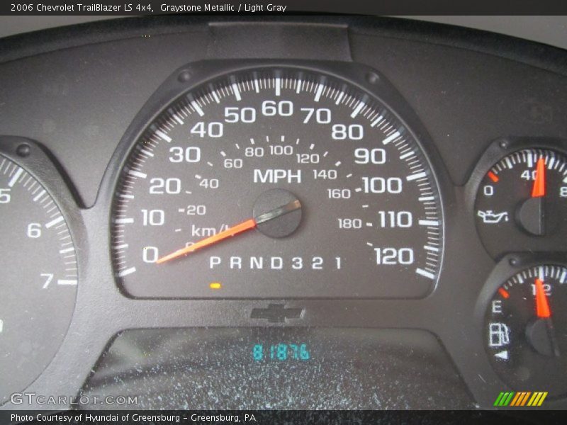 Graystone Metallic / Light Gray 2006 Chevrolet TrailBlazer LS 4x4
