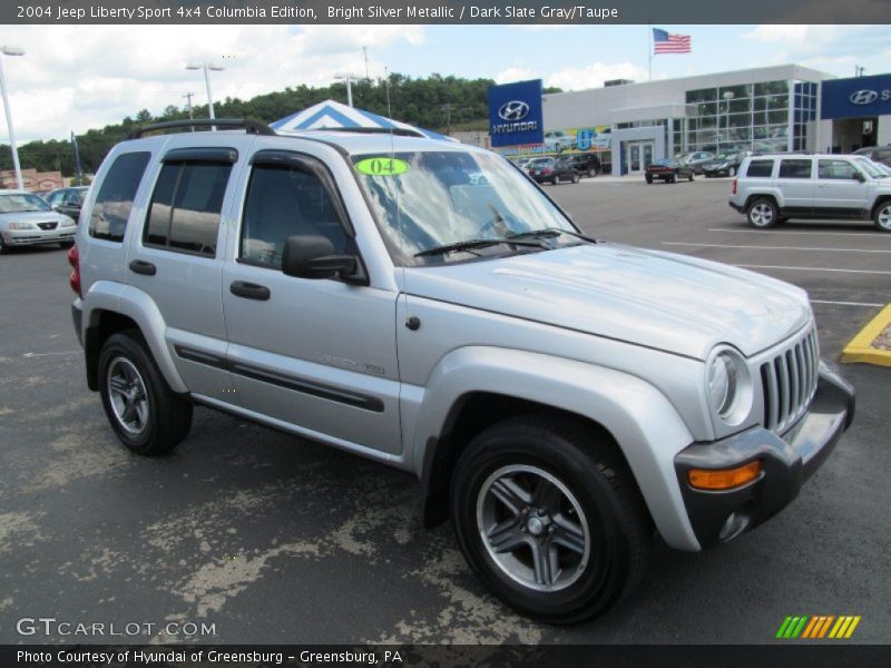 Bright Silver Metallic / Dark Slate Gray/Taupe 2004 Jeep Liberty Sport 4x4 Columbia Edition