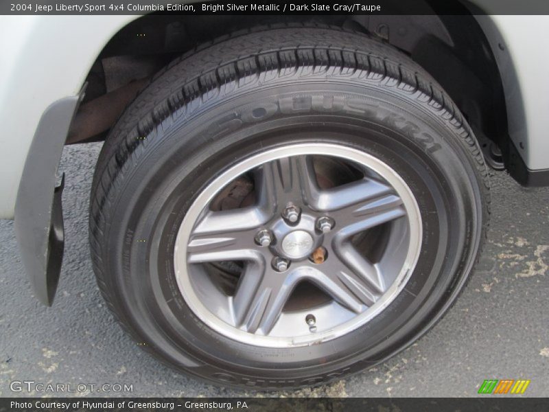 Bright Silver Metallic / Dark Slate Gray/Taupe 2004 Jeep Liberty Sport 4x4 Columbia Edition