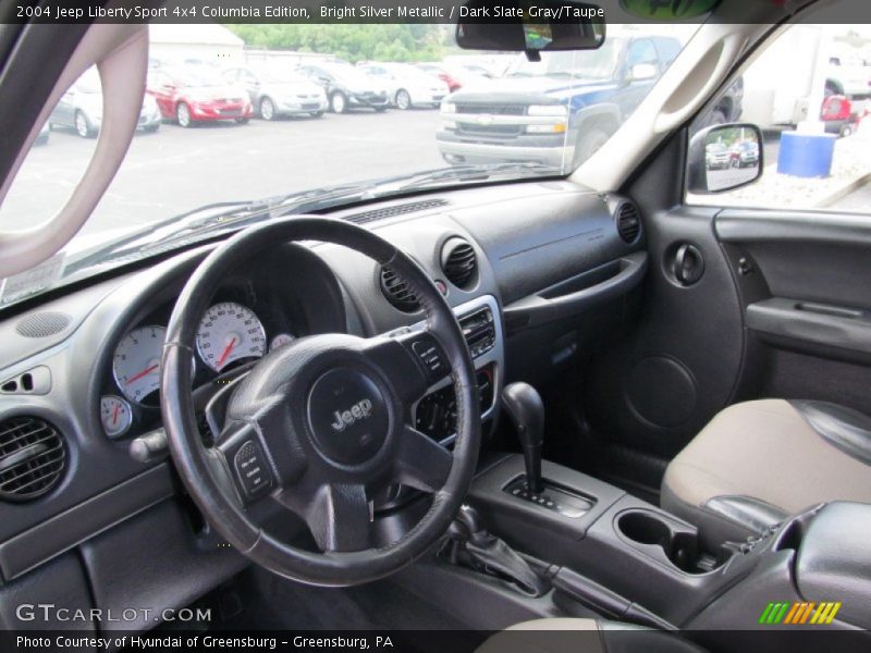 Bright Silver Metallic / Dark Slate Gray/Taupe 2004 Jeep Liberty Sport 4x4 Columbia Edition