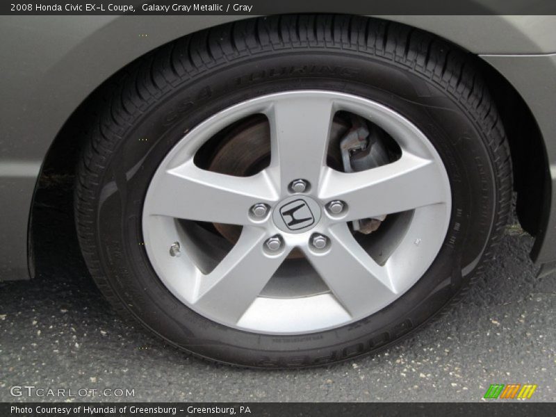 Galaxy Gray Metallic / Gray 2008 Honda Civic EX-L Coupe