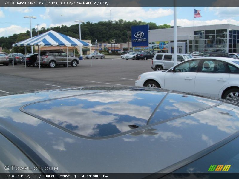 Galaxy Gray Metallic / Gray 2008 Honda Civic EX-L Coupe