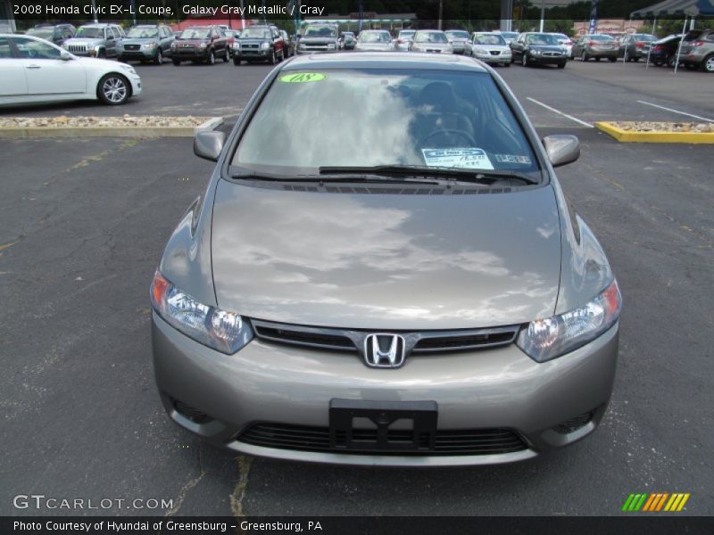 Galaxy Gray Metallic / Gray 2008 Honda Civic EX-L Coupe