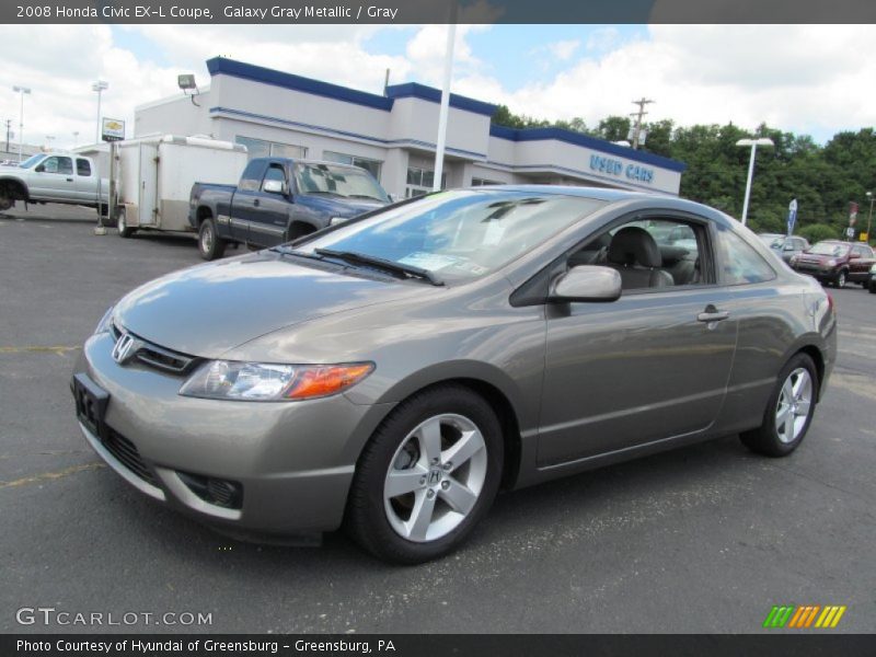 Galaxy Gray Metallic / Gray 2008 Honda Civic EX-L Coupe