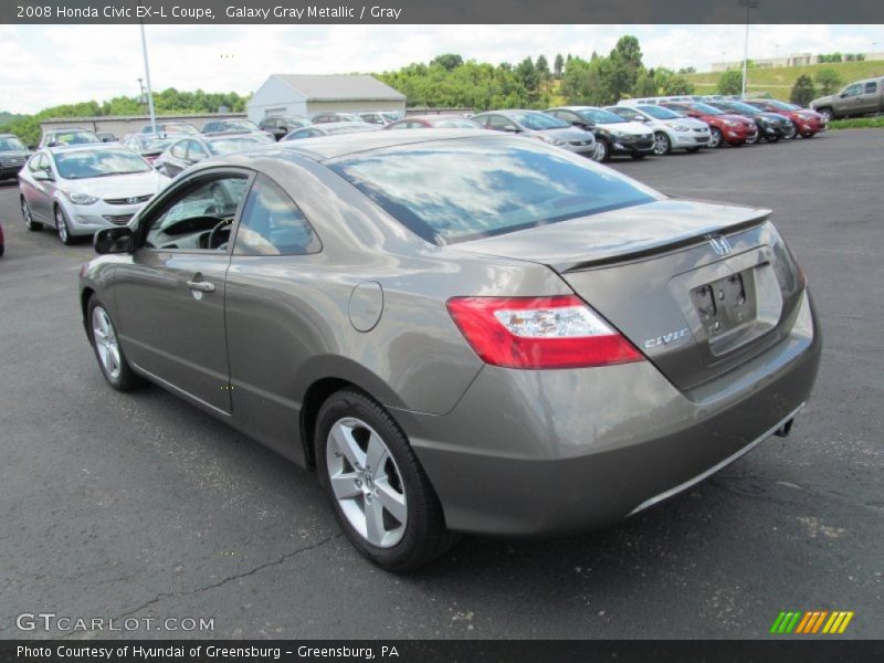 Galaxy Gray Metallic / Gray 2008 Honda Civic EX-L Coupe