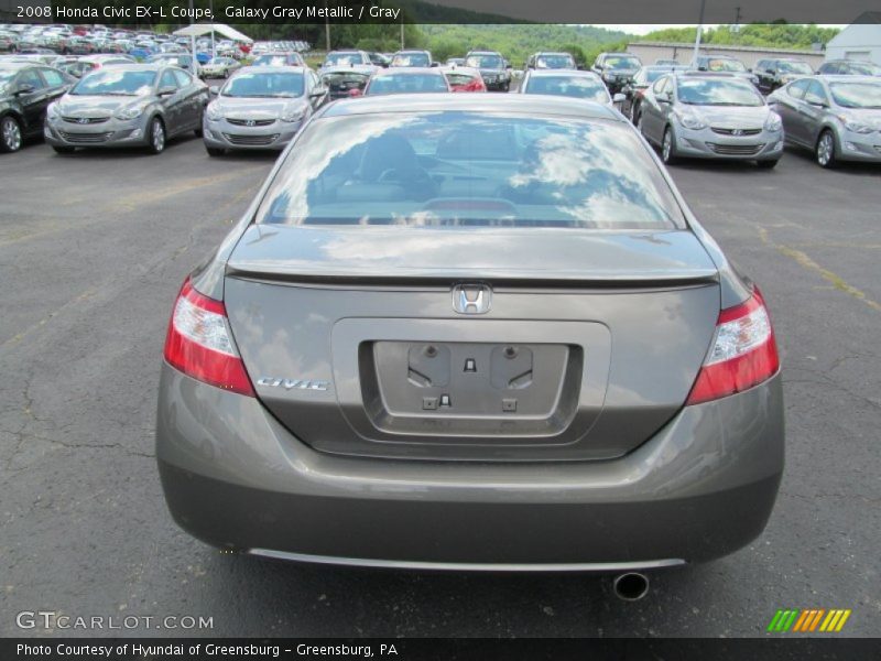 Galaxy Gray Metallic / Gray 2008 Honda Civic EX-L Coupe