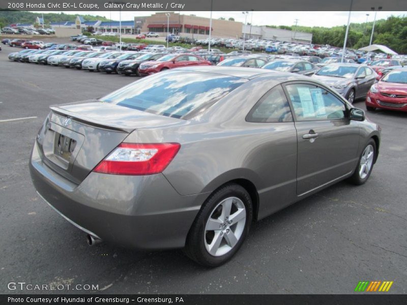 Galaxy Gray Metallic / Gray 2008 Honda Civic EX-L Coupe