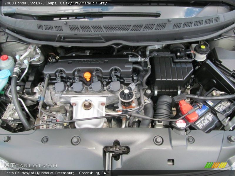 Galaxy Gray Metallic / Gray 2008 Honda Civic EX-L Coupe
