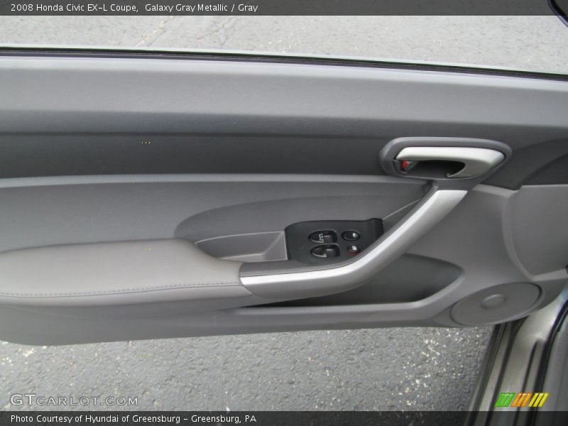 Galaxy Gray Metallic / Gray 2008 Honda Civic EX-L Coupe