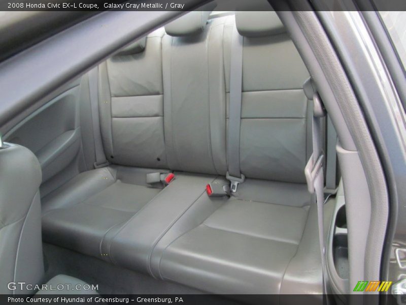 Galaxy Gray Metallic / Gray 2008 Honda Civic EX-L Coupe